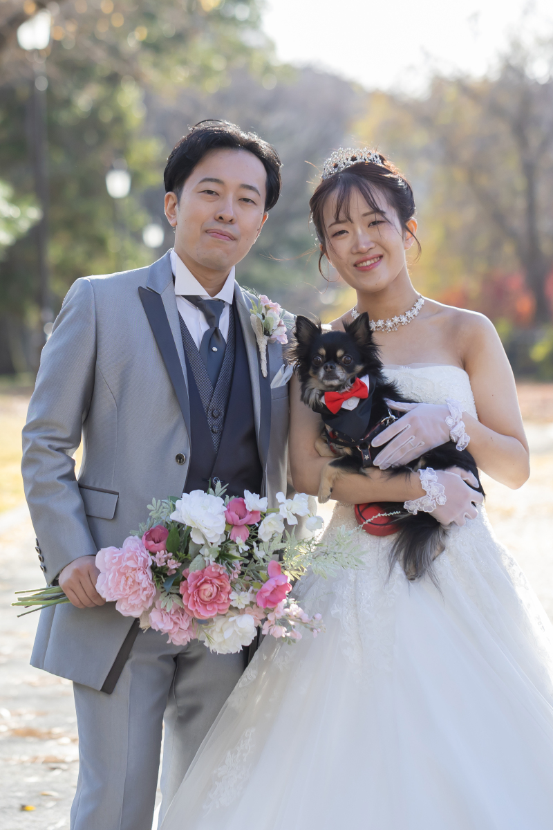 ドッグとお散歩フォトウエディングプラン