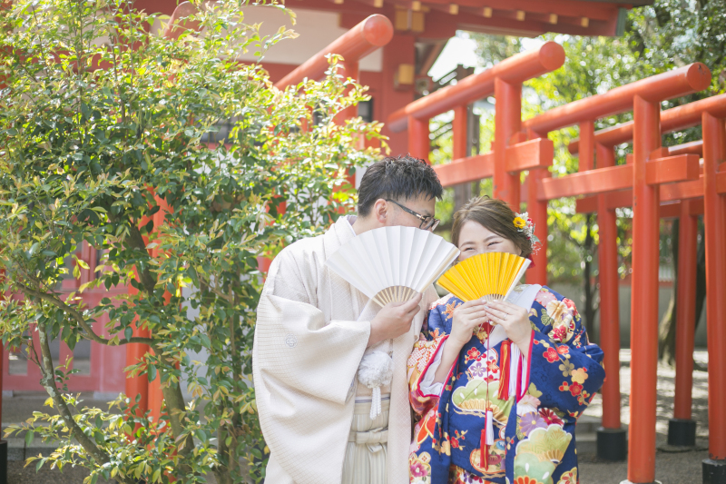 扇子を使ったショット♪