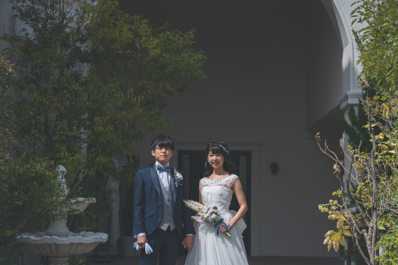 敷地内に戻り、洋装へチェンジ