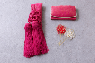 抱え小物【マゼンタラメ】