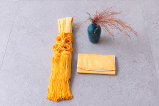 抱え小物【山吹　無地】