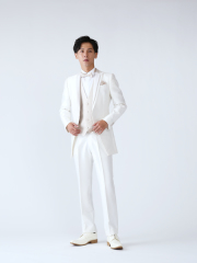 ホワイトベージュタキシード