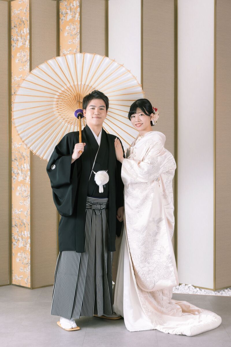 色味が統一された番傘ショット