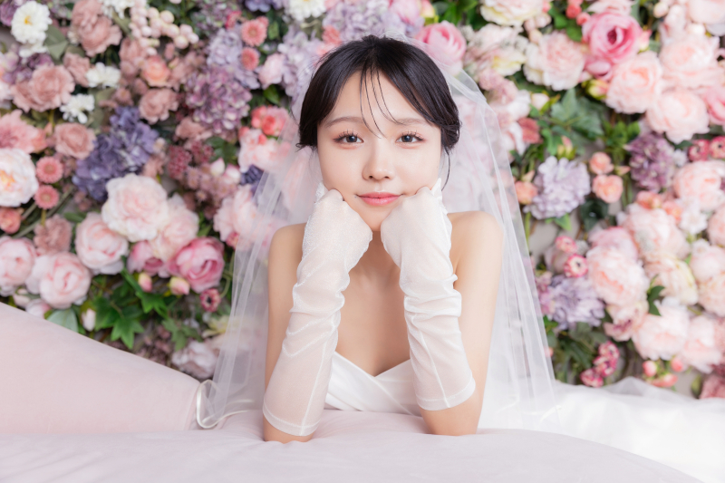 お花に囲まれて❁