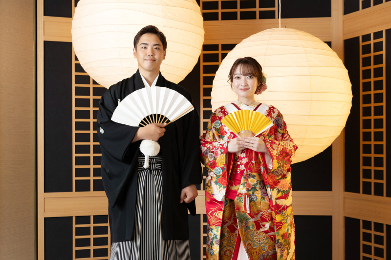 衣裳チェンジで和な雰囲気に!
