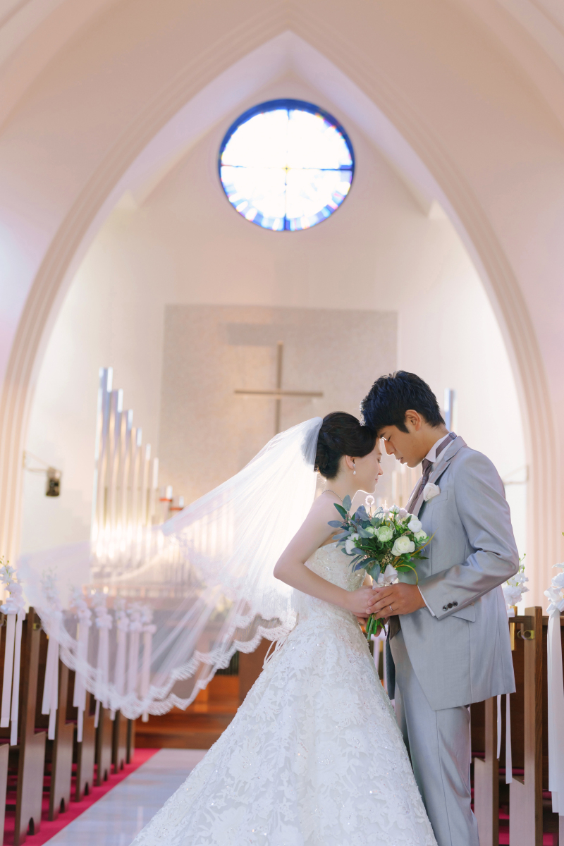 チャペルでの撮影からスタート!!!