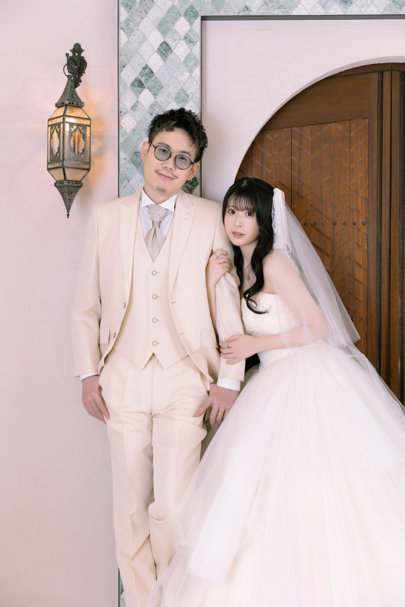 大好きなご新郎様にギュッと♡