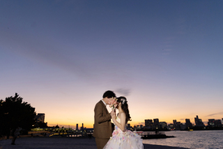 お台場海浜公園でロケーションフォト