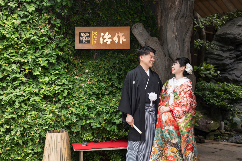 治作の看板と一緒に♪
