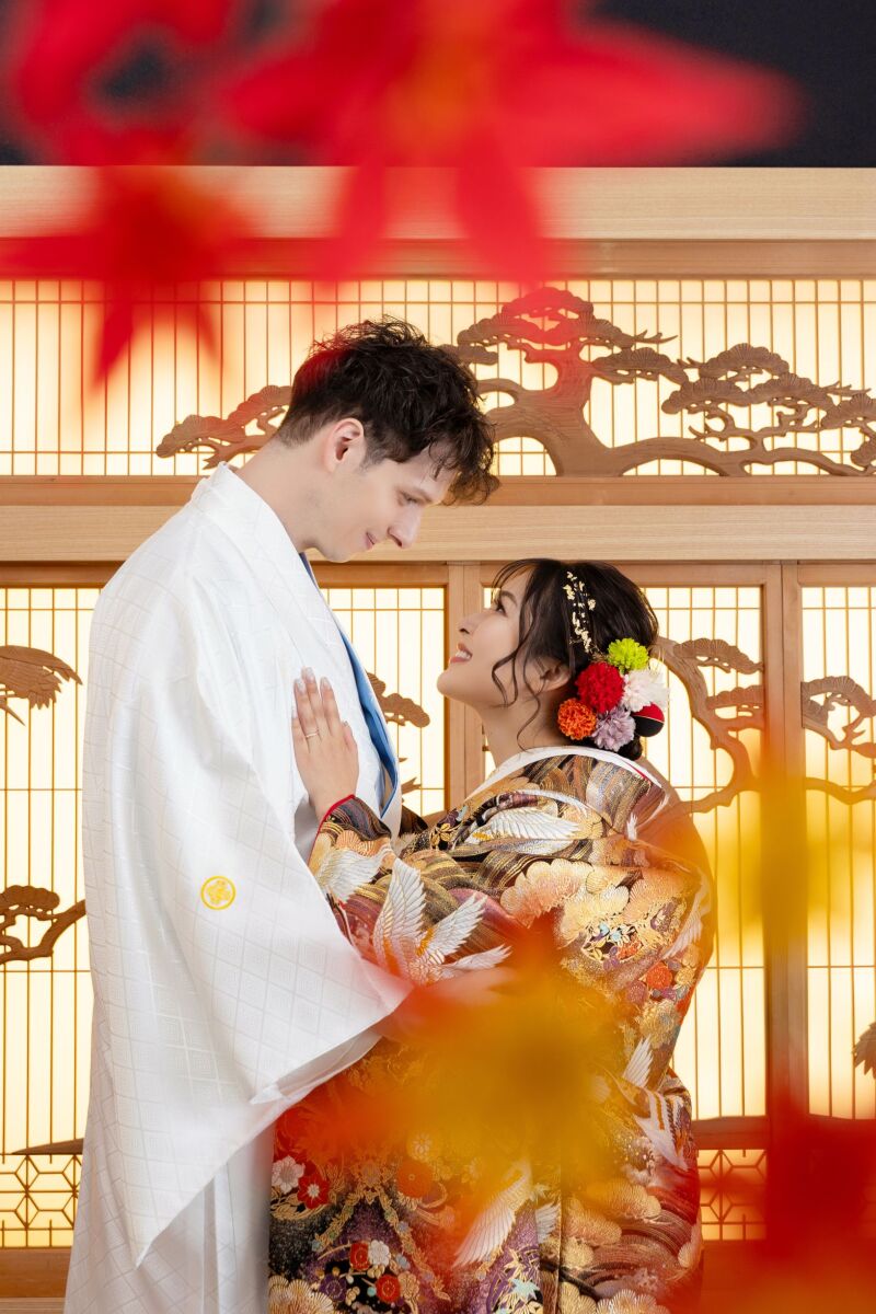 紅葉越しに~