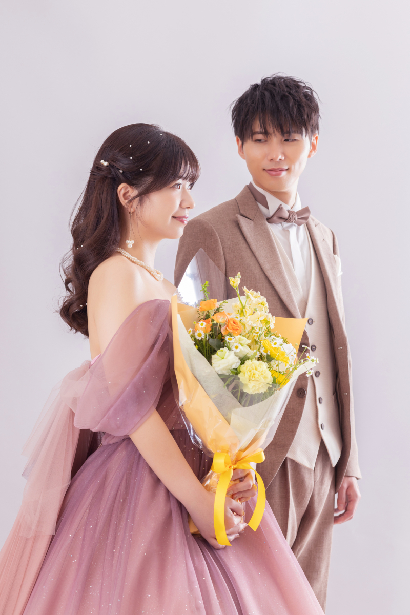 素敵なブーケを持って…