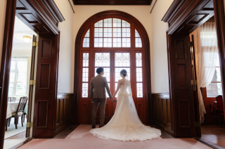 旧古河庭園でクラシカルなウエディングフォトを。