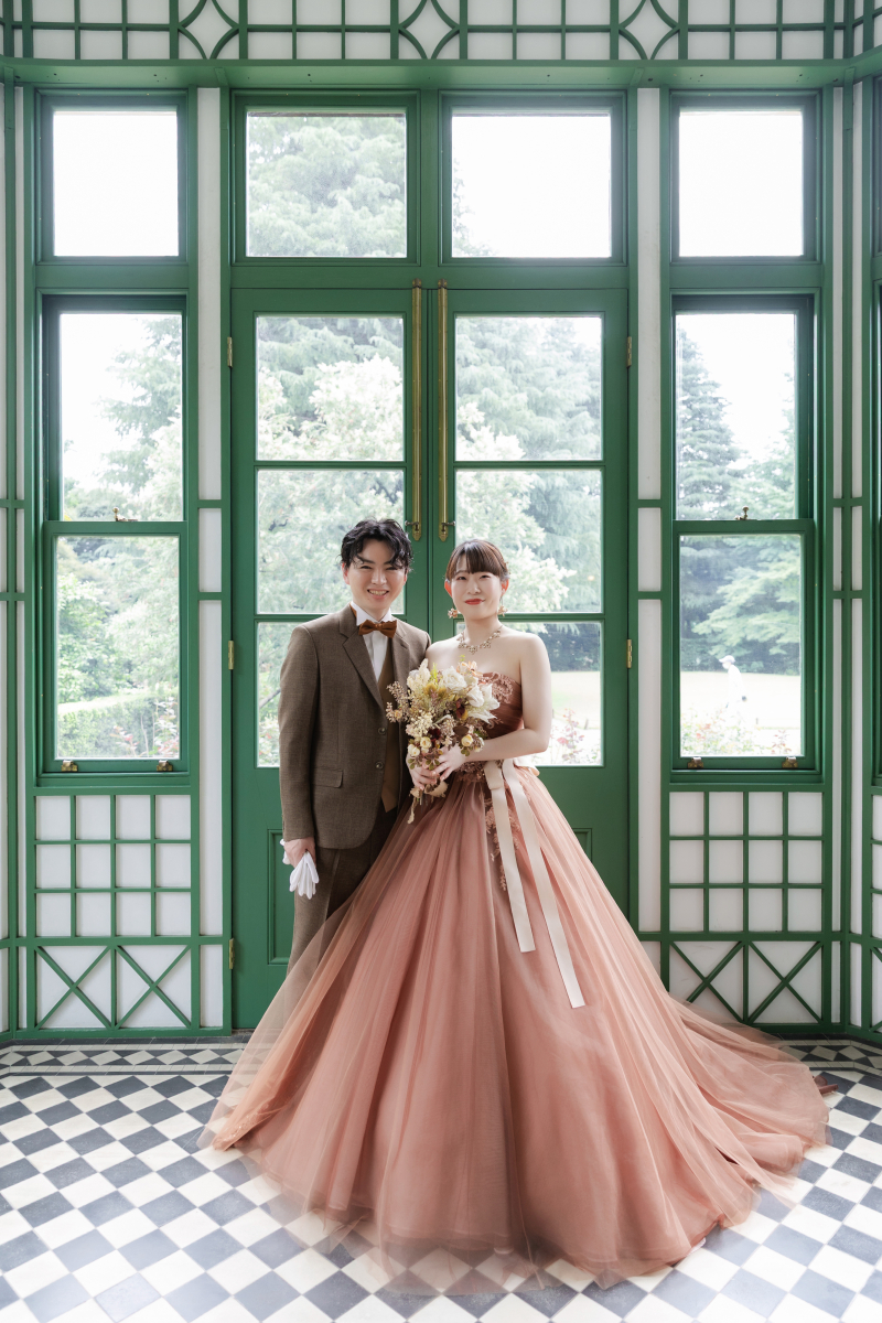 旧古河庭園でエレガントなウェディングフォトを。