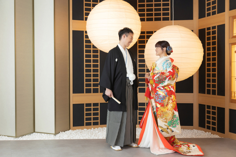 立ち姿での向き合いのポーズ♡