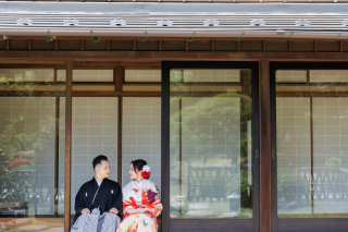 和装前撮り【肥後細川庭園】