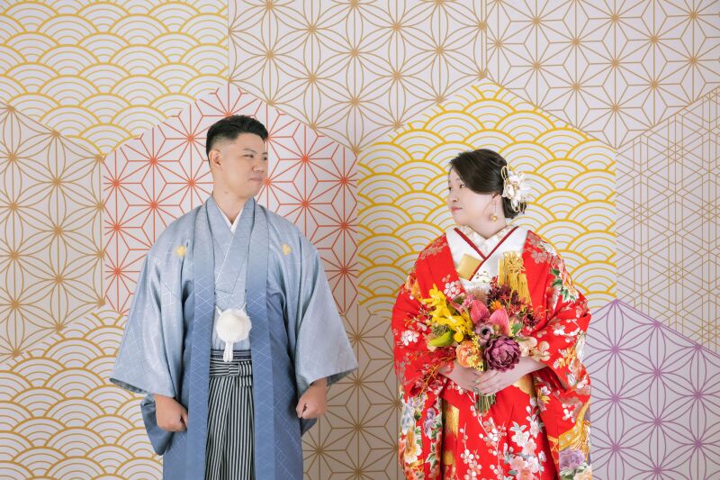 和装×ブーケ
