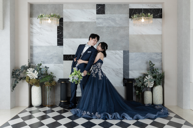 ご新婦様からのバックハグショット♪