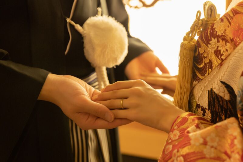 和装でのお手元ショット✨