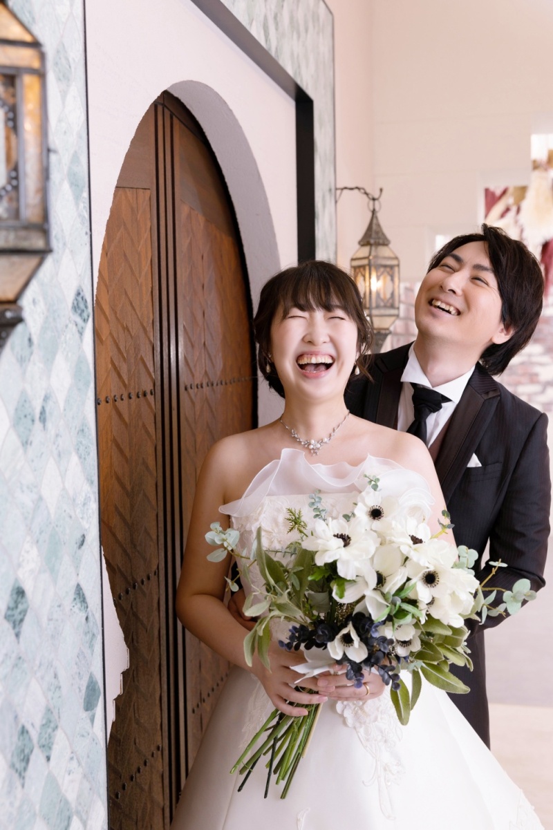 やっぱり最後はおふたりらしい笑顔が!