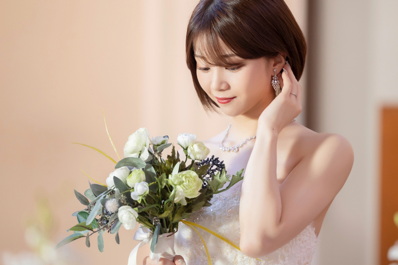 ご新婦様の貴重なソロのお写真も!