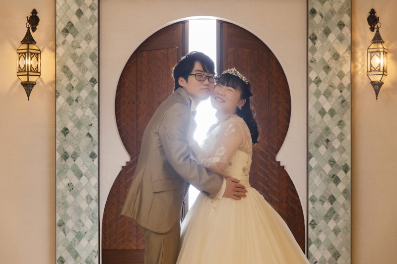 ほっぺたをくっつけた仲良しショット♡