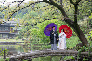 肥後細川庭園ロケ♪