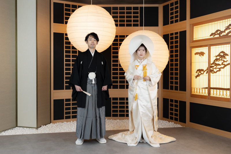 白無垢では綿帽子も!