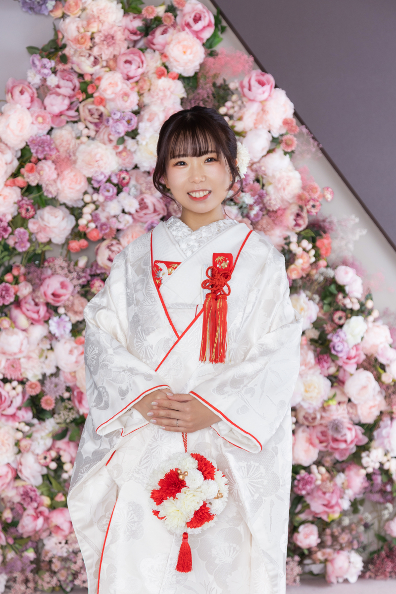 手作りのブーケと一緒に♪