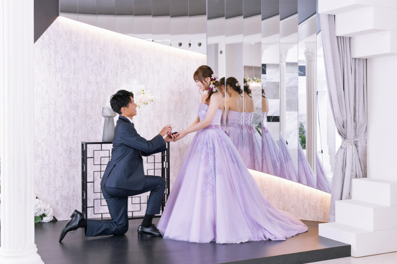 ご新婦様ご希望のプロポーズ風のお写真♪