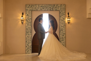 お似合いなお2人のウェディングフォト！