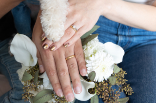 わんちゃんと持ち込み衣裳で撮影！