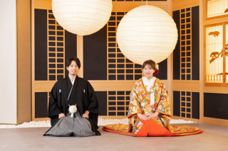 おふたりらしく仲良しショット♪