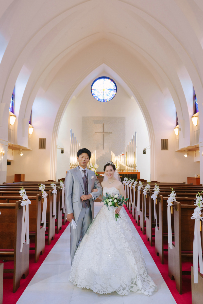笑顔が素敵なおふたりのチャペル撮影♪