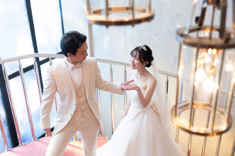階段のショットも素敵♥
