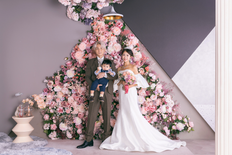 背景チェンジで華やかに♪