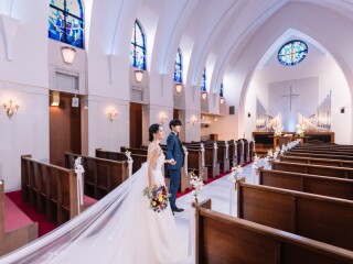 多彩なカットで撮影できるチャペル