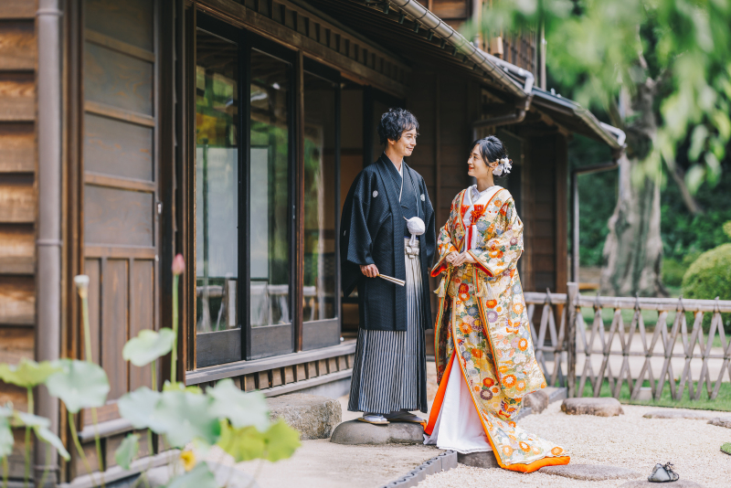 【Autumn Campaign★5万円OFF】ロケーション撮影 肥後細川庭園 アルバム12P付きプラン
