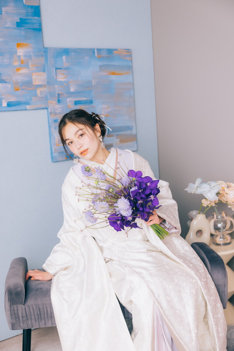 【Autumn Campaign★5万円OFF】和装洋装スタジオ撮影アルバム18P付きプラン※ペット撮影OK