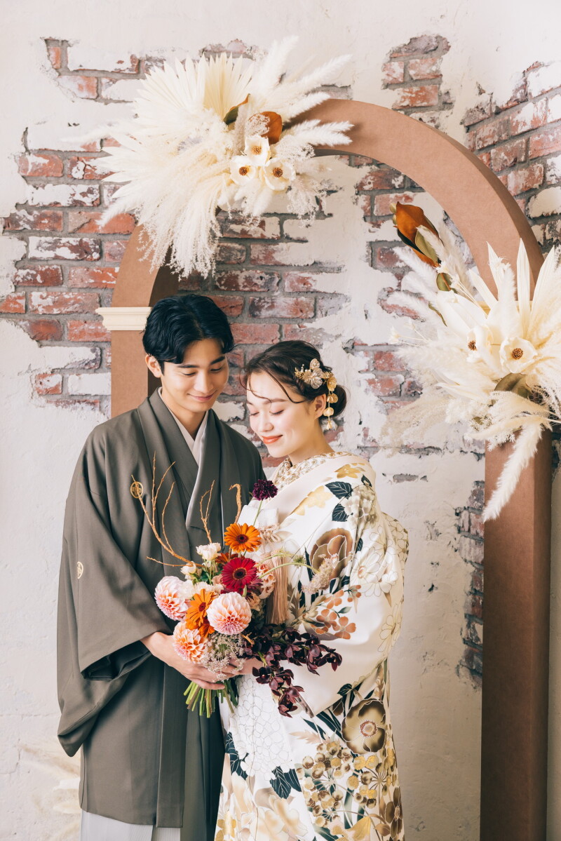 【Autumn Campaign★5万円OFF】和装スタジオ撮影アルバム12P付きプラン※ペット撮影OK