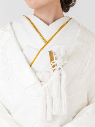 新婦重ね衿　山吹