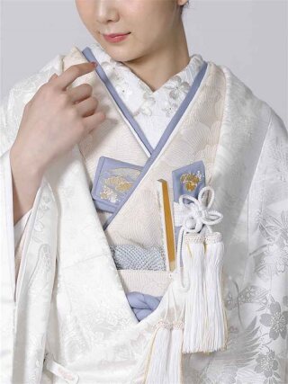 新婦 重ね衿 浅縹 ｱｻﾊﾅﾀﾞ