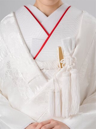 新婦 重ね衿 ちりめん(赤)