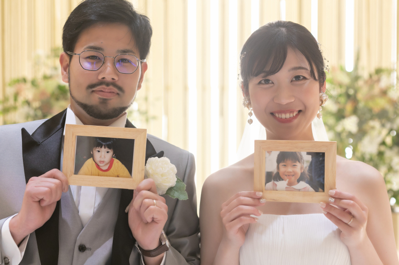 小さな頃の写真と一緒に