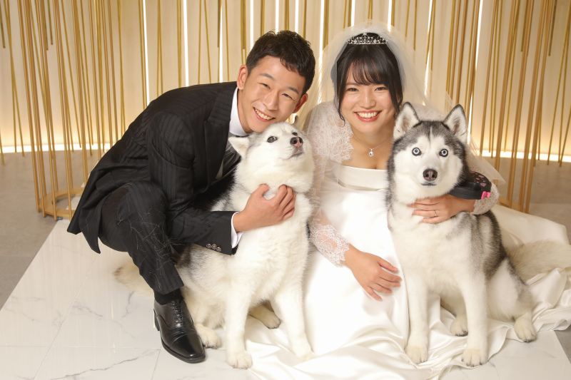 洋装１点　ペットフォトウエディング