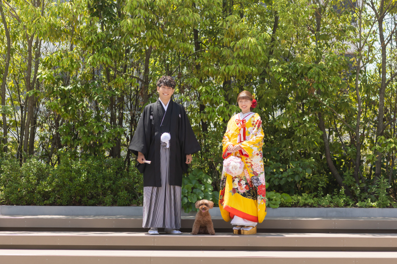 わんちゃんと一緒に