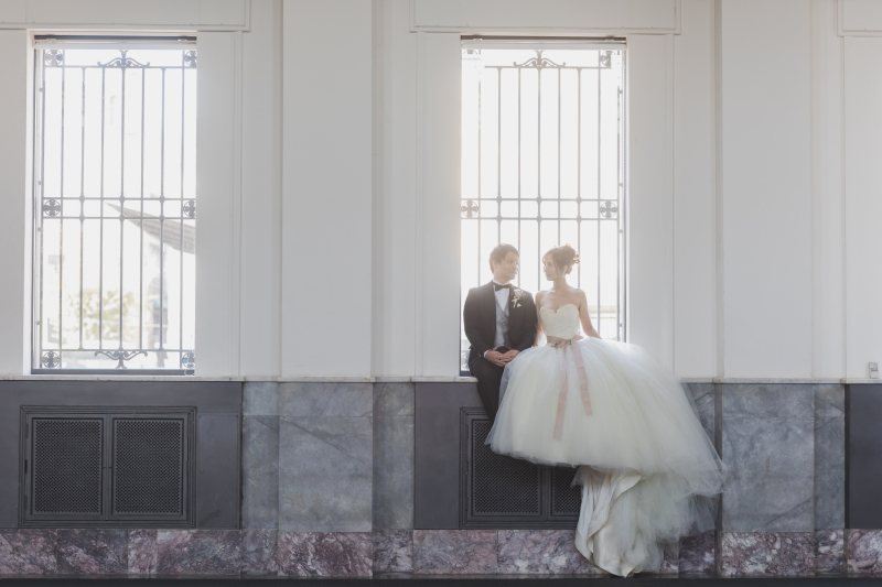 窓際のお座りショット