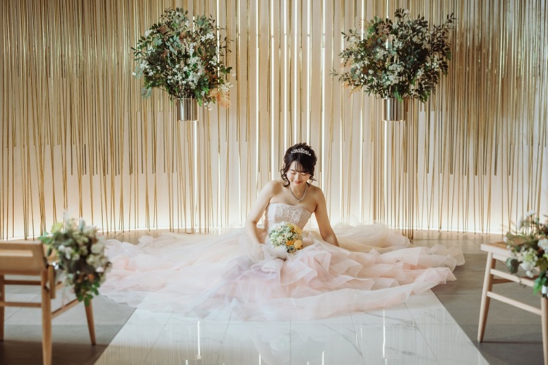 カラードレスにチェンジ