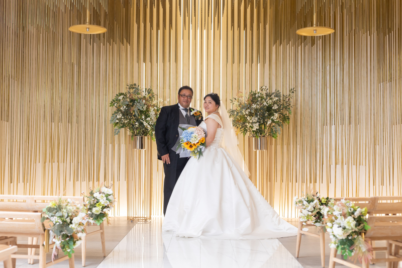 持込のブーケで