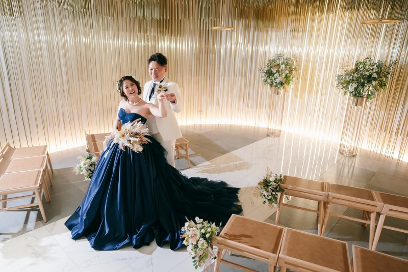 カラードレスにチェンジ