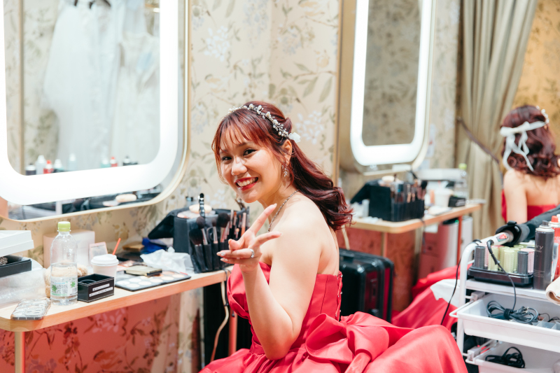 カラードレスへチェンジ